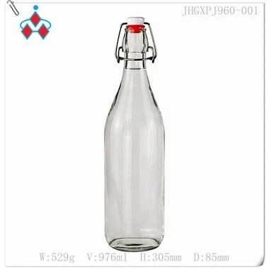 Swing Top Clear Glass Flixkun Għall-Ilma 500ml