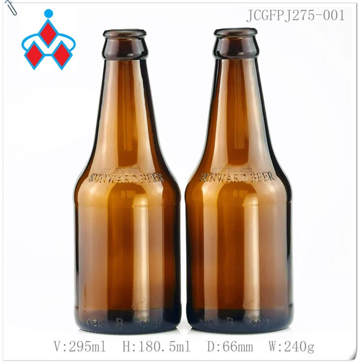 275ml Flixkun tal-ħġieġ tal-birra ambra