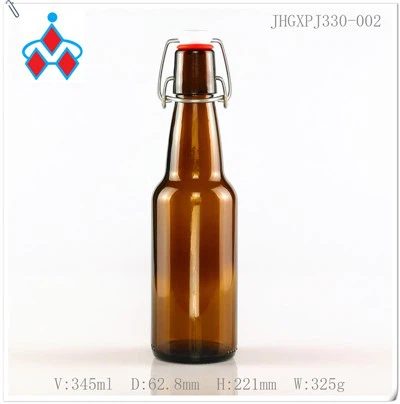 330ml Swing Top Amber Beer Flixkun tal-Ħġieġ