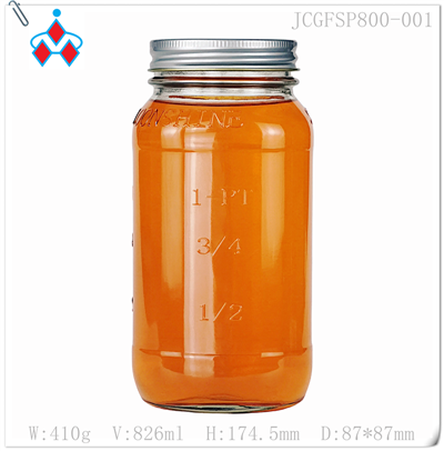 Vażett tal-ħġieġ ċar 800ml